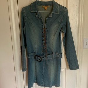 Precious Vintage denim, drop waist dress